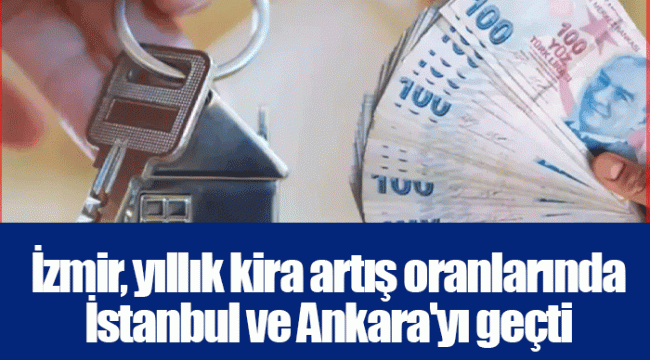 İzmir, yıllık kira artış oranlarında İstanbul ve Ankara'yı geçti