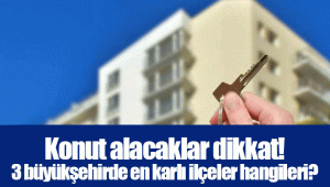 Konut alacaklar dikkat! 3 büyükşehirde en karlı ilçeler hangileri?