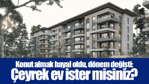 Konut almak hayal oldu, dönem değişti: Çeyrek ev ister misiniz?