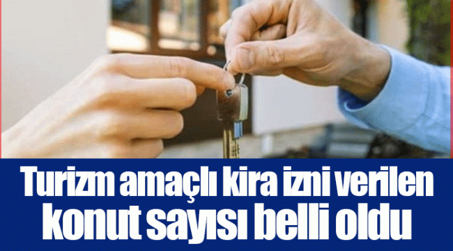 Turizm amaçlı kira izni verilen konut sayısı belli oldu