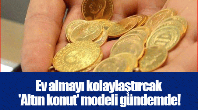 Ev almayı kolaylaştırcak 'Altın konut' modeli gündemde!