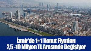 İzmir’de 1+1 Konut Fiyatları 2,5 -10 Milyon TL Arasında Değişiyor