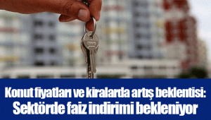 Konut fiyatları ve kiralarda artış beklentisi: Sektörde faiz indirimi bekleniyor