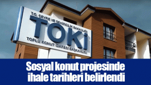 Sosyal konut projesinde ihale tarihleri belirlendi