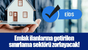 Emlak ilanlarına getirilen sınırlama sektörü zorlayacak!