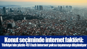 Konut seçiminde internet faktörü: Türkiye’nin yüzde 45’i hızlı internet yoksa taşınmayı düşünüyor