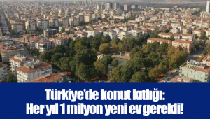 Türkiye’de konut kıtlığı: Her yıl 1 milyon yeni ev gerekli!