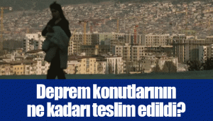 Deprem konutlarının ne kadarı teslim edildi?