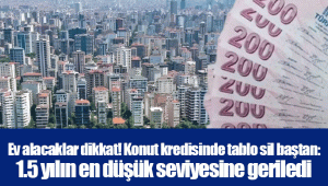 Ev alacaklar dikkat! Konut kredisinde tablo sil baştan: 1.5 yılın en düşük seviyesine geriledi