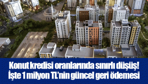 Konut kredisi oranlarında sınırlı düşüş! İşte 1 milyon TL’nin güncel geri ödemesi