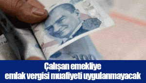 Çalışan emekliye emlak vergisi muafiyeti uygulanmayacak