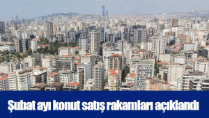 Şubat ayı konut satış rakamları açıklandı